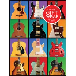 Hal Leonard Wrapping Paper - Guitar Retro Theme