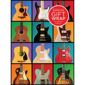 Hal Leonard Wrapping Paper - Guitar Retro Theme