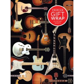 Hal Leonard Wrapping Paper - Guitar Collage Theme