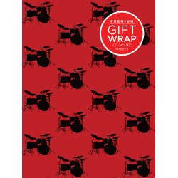 Hal Leonard Wrapping Paper - Drumset Theme