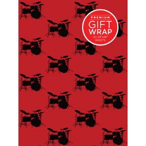 Hal Leonard Wrapping Paper - Drumset Theme
