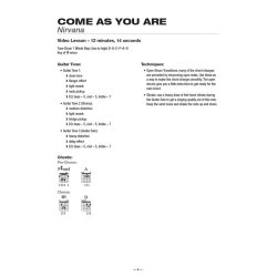 Teach Yourself To Play Guitar Songs: Come As You Are And 9 More Rock Hits (Book/Online Media)