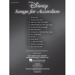 Disney Songs for Accordion: 3rd Edition