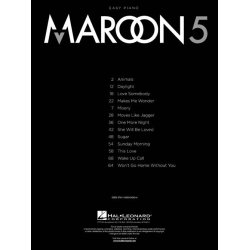 Maroon 5: Easy Piano