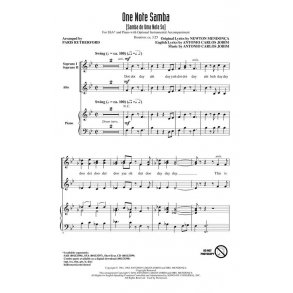 Antonio Carlos Jobim: One Note Samba (Arr. Rutherford) (ShowTrax CD)