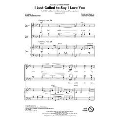 Stevie Wonder: I Just Called To Say I Love You (SATB)