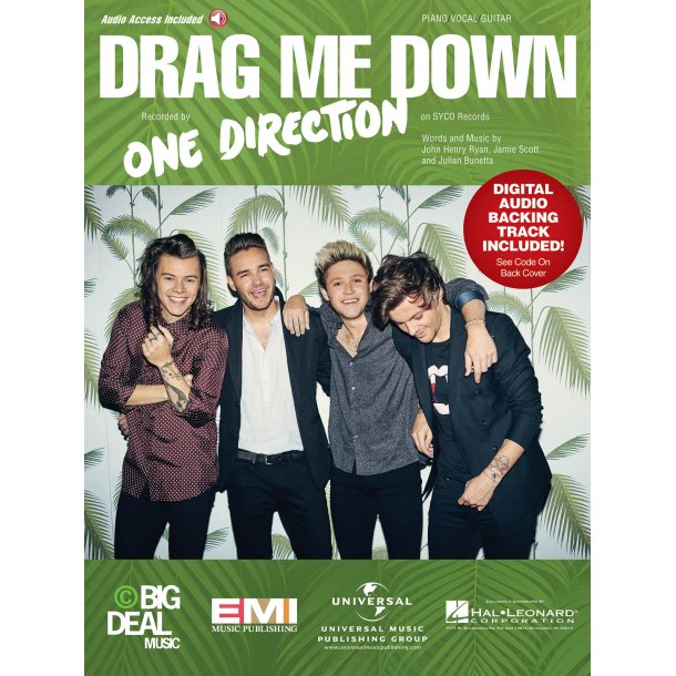 One Direction: Drag Me Down (PVG Sheet/Online Audio)