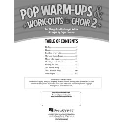 Arr. Roger Emerson: Pop Warm-Ups And Work-Outs For Choir - Volume 2 (Book/Online Audio)