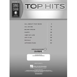 Sing With The Choir Volume 17: Top Hits (Book/Online Audio)
