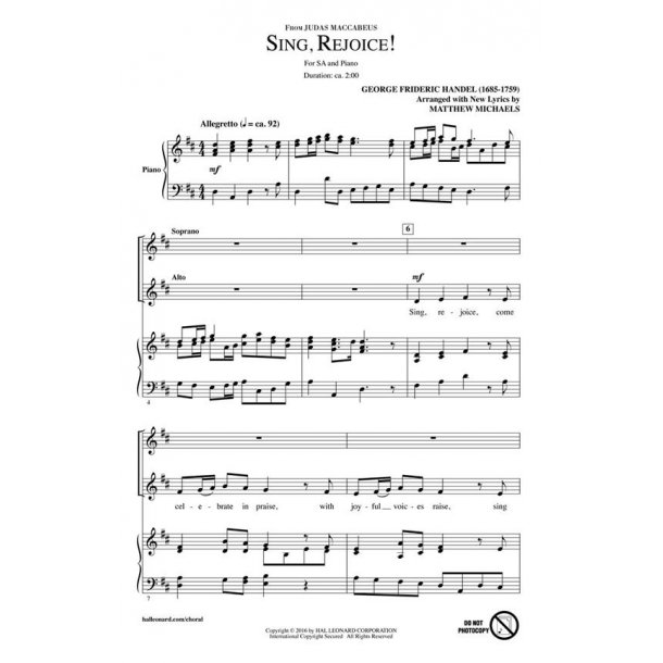 Sing, Rejoice! : Choral Treasury Series