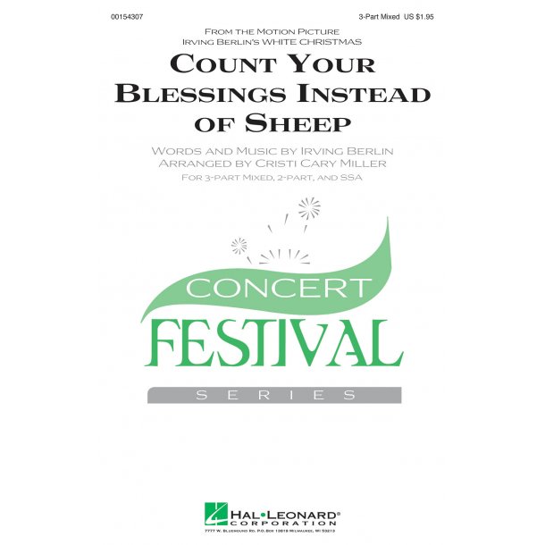 Count Your Blessings Instead of Sheep : from White Christmas