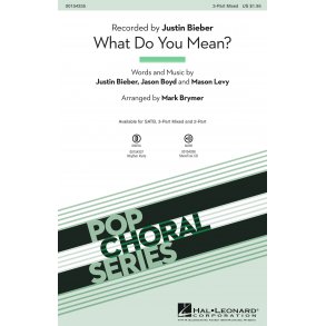 Justin Bieber: What Do You Mean (Arr. Brymer) (SATB)