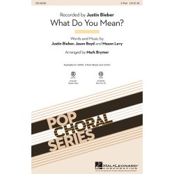 Justin Bieber: What Do You Mean (Arr. Brymer) (2-Part)
