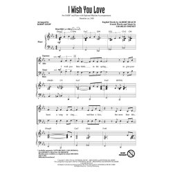 Arr. Kirby Shaw: I Wish You Love (SATB)
