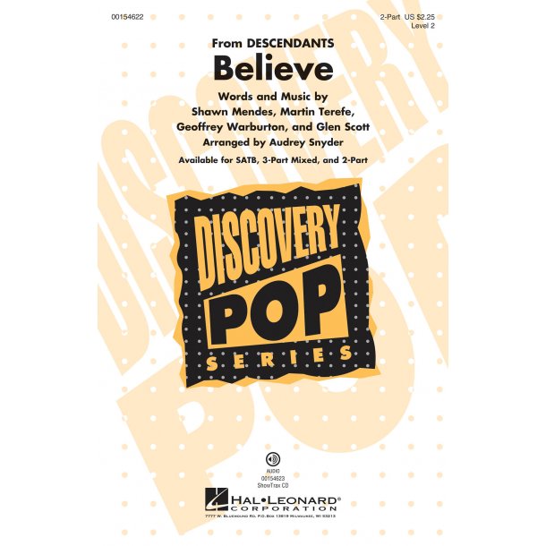 Shawn Mendes: Believe (2PT Vocal Songbook)