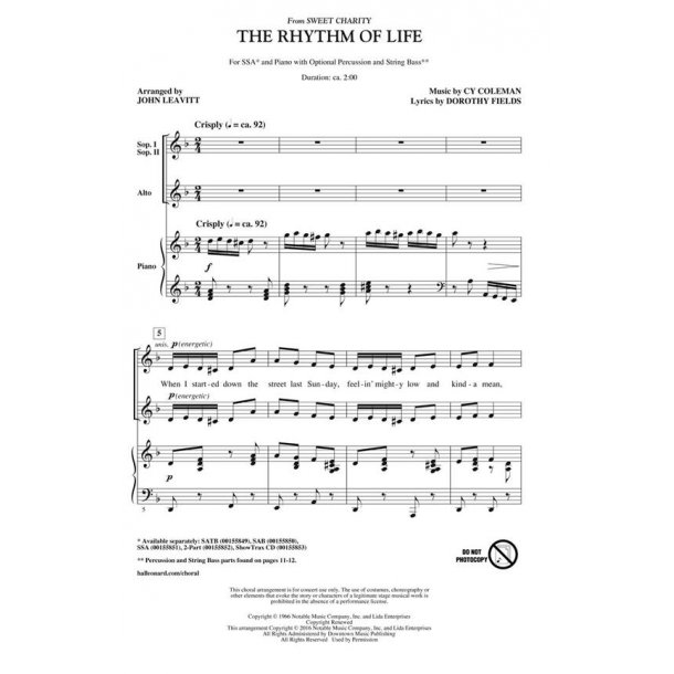 The Rhythm of Life : from Sweet Charity