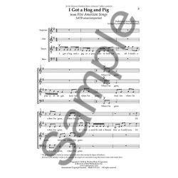 Arr. John Wykoff: I Got A Hog And A Pig (From Five American Songs)