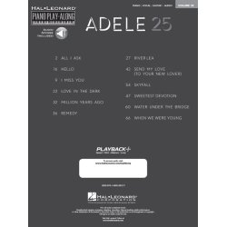 Piano Play-Along Volume 32: Adele (Book/Online Audio)