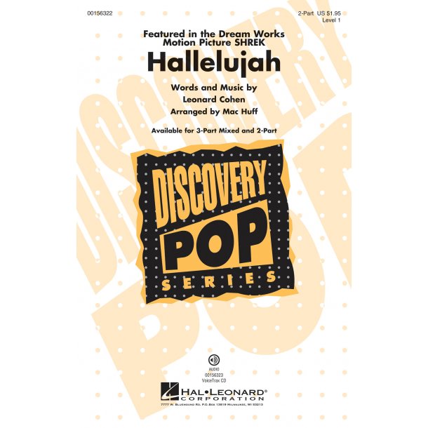 Hallelujah - 2 Part Choir : Discovery Level 1