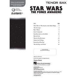Hal Leonard Instrumental Play-Along: Star Wars - The Force Awakens (Tenor Saxophone) (Book/Online Audio)
