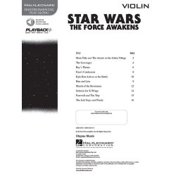 Hal Leonard Instrumental Play-Along: Star Wars - The Force Awakens (Violin) (Book/Online Audio)
