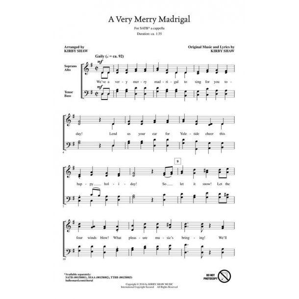 A Very Merry Madrigal