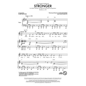 Stronger from 'Finding Neverland' (Arr. Brymer) (ShowTrax CD)