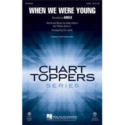Adele: When We Were Young (SATB Songbook)