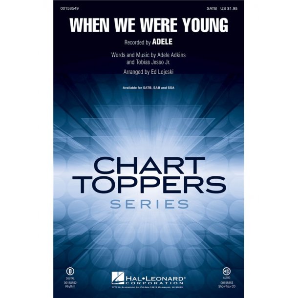 Adele: When We Were Young (SATB Songbook)
