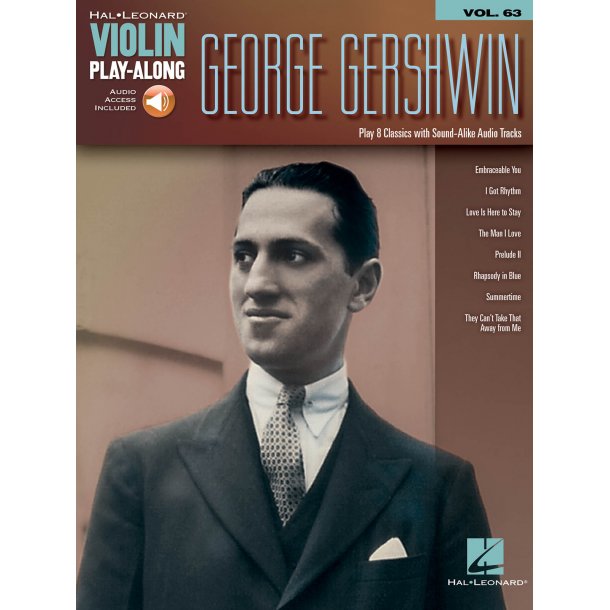 George Gershwin : Violin Play-Along Volume 63