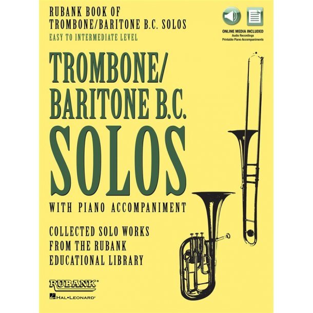Rubank Book of Trombone/Baritone B.C. Solos : Easy to Intermediate