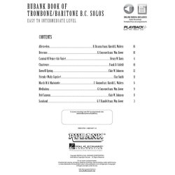 Rubank Book of Trombone/Baritone B.C. Solos : Easy to Intermediate