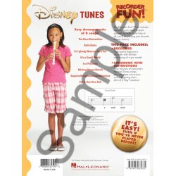 Disney Tunes: Recorder Fun! (Blokfljte + Disney melodibog)