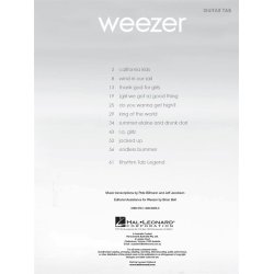 Weezer: The White Album (Guitar Book)
