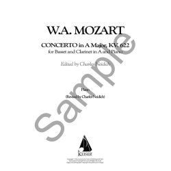 W. A. Mozart: Clarinet Concerto, K. 622 - Critical Urtext Edition