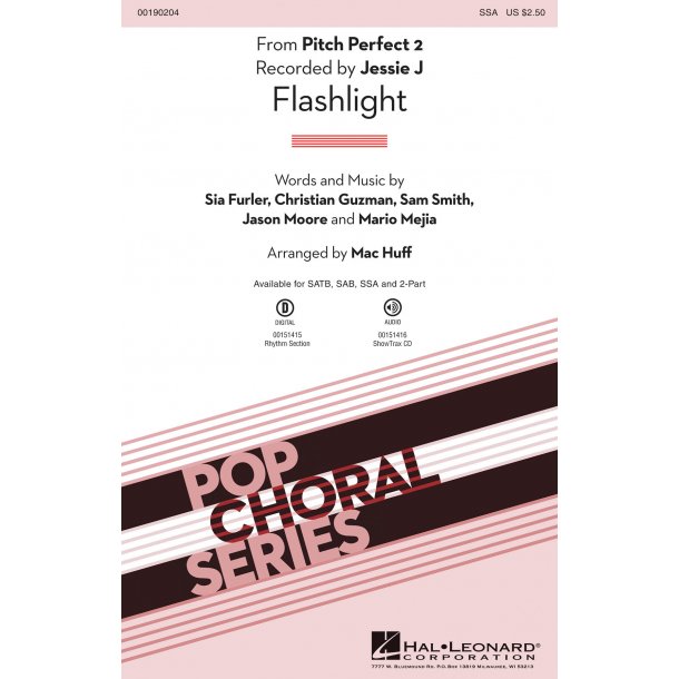 Jessie J: Flashlight (SSA, arr. Huff)
