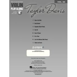 Violin Play-Along Volume 65: Taylor Davis (Book/Online Audio)