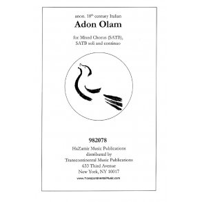 Adon Olam (Arr. Jacobson) (SATB)