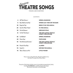 Teen Theatre Songs: Young Men's Edition (Book/Online Audio)
