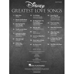 Disney's Greatest Love Songs (Easy Piano Book)