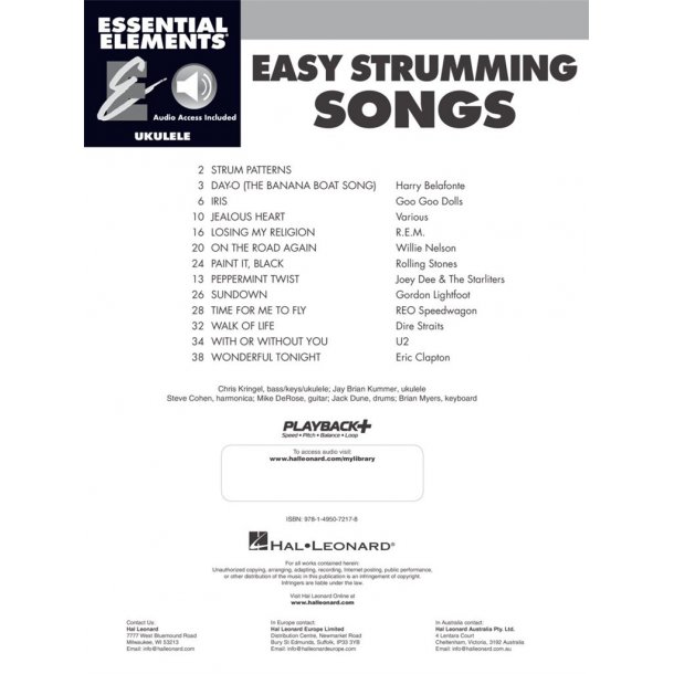 Essential Elements Ukulele - Easy Strumming Songs