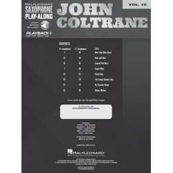 Saxophone Play-Along Volume 10: John Coltrane (Book/Online Audio)
