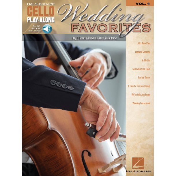 Cello Play-Along: Wedding Favorites (Cello Book/Audio)