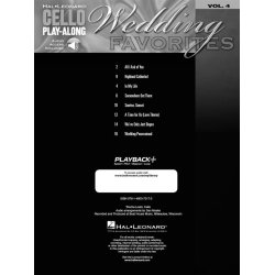 Cello Play-Along: Wedding Favorites (Cello Book/Audio)