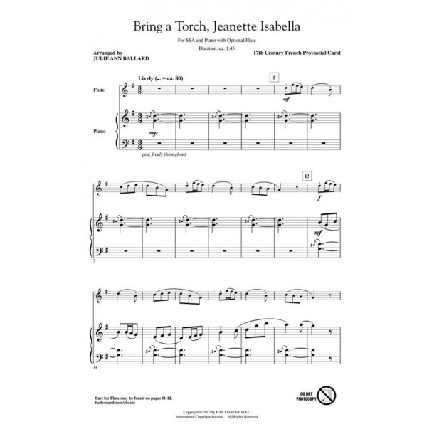 Bring a Torch, Jeanette Isabella