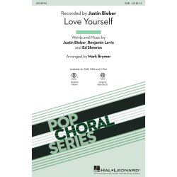 Justin Bieber: Love Yourself arr. Mark Brymer (SAB)