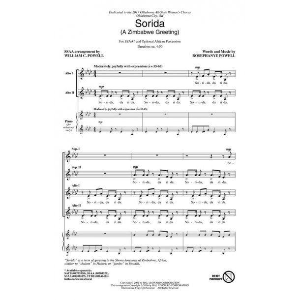 Sorida : (A Zimbabwe Greeting)