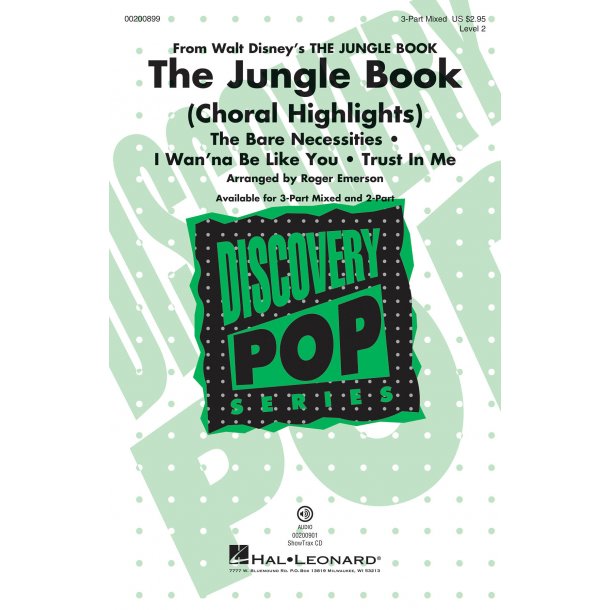 Arr. Roger Emerson: The Jungle Book (Choral Highlights)