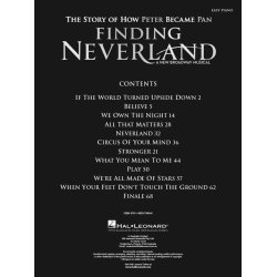 Finding Neverland: The Story Of How Peter Became Pan - Easy Piano Selections