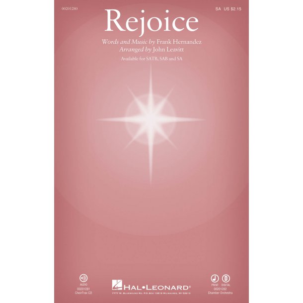 Frank Hernandez: Rejoice (SA, arr. Leavitt)